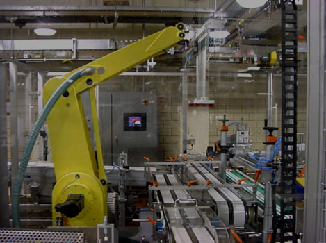 Automated industrial production line