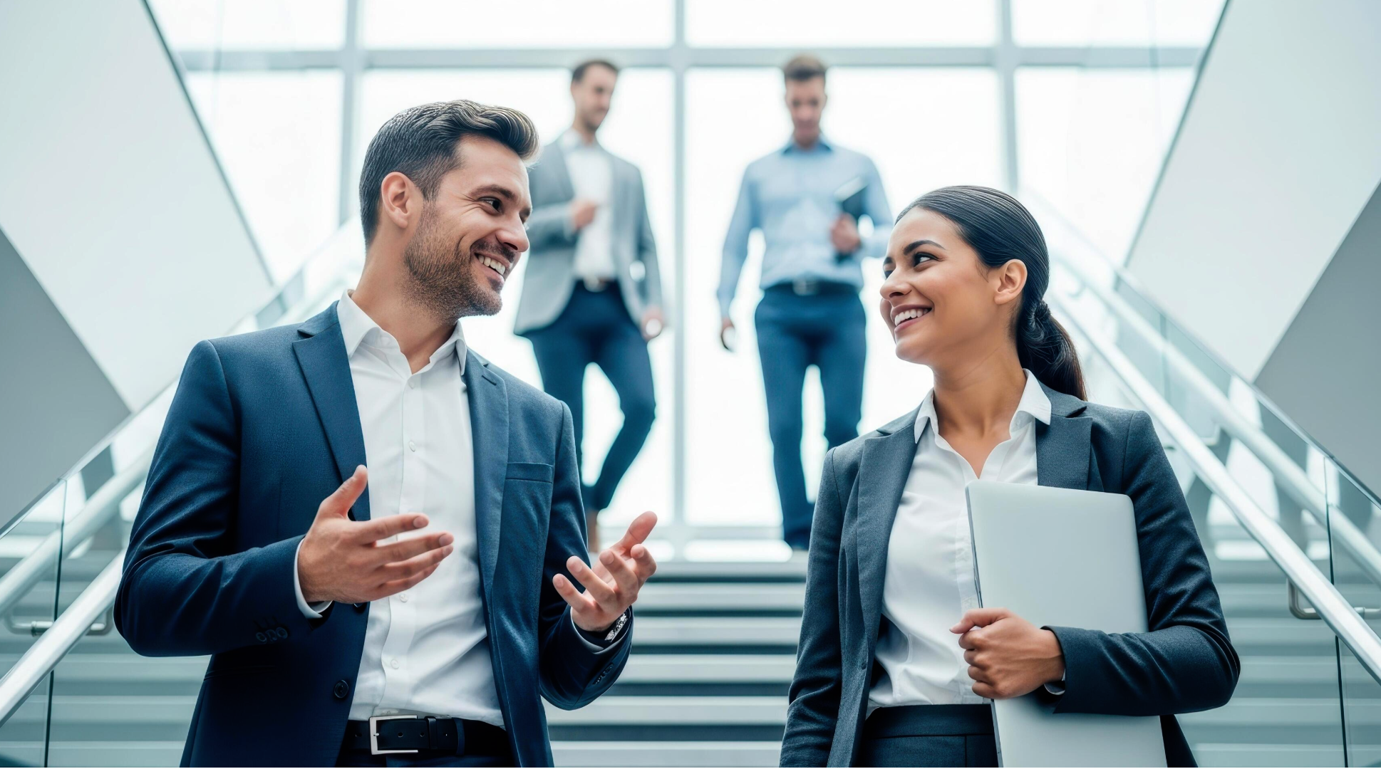 Business team discussing a project